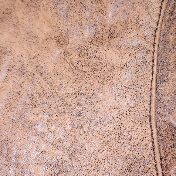 ADAM SPENCER GUC MENS SZ 44 DISTRESSED LEATHER MOTO JACKET - Picture 12 of 14